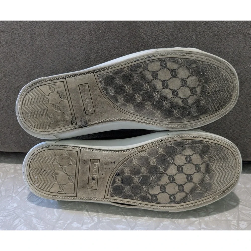 Bebe Dane Navy Blue Canvas Low Top Sneakers Womens 8.5‎ Streetwear 80s 90s Y2K